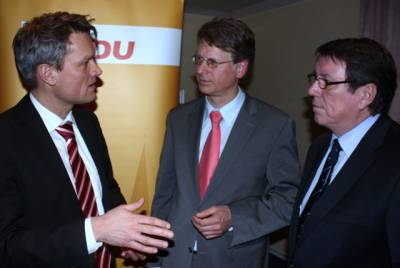 Unternehmer-Treff1 - Hans-Jürgen Trommler, Martin Knof und Joachim Braun (v.r.).